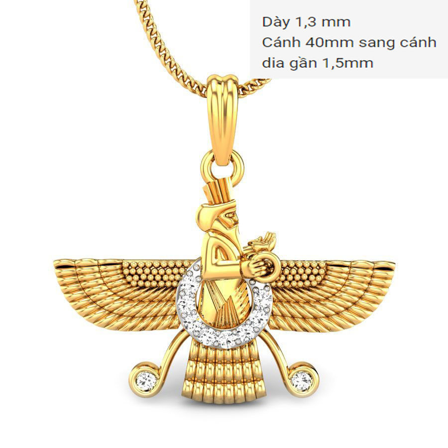 Jewelry Diamond Pendant 3D print model_3