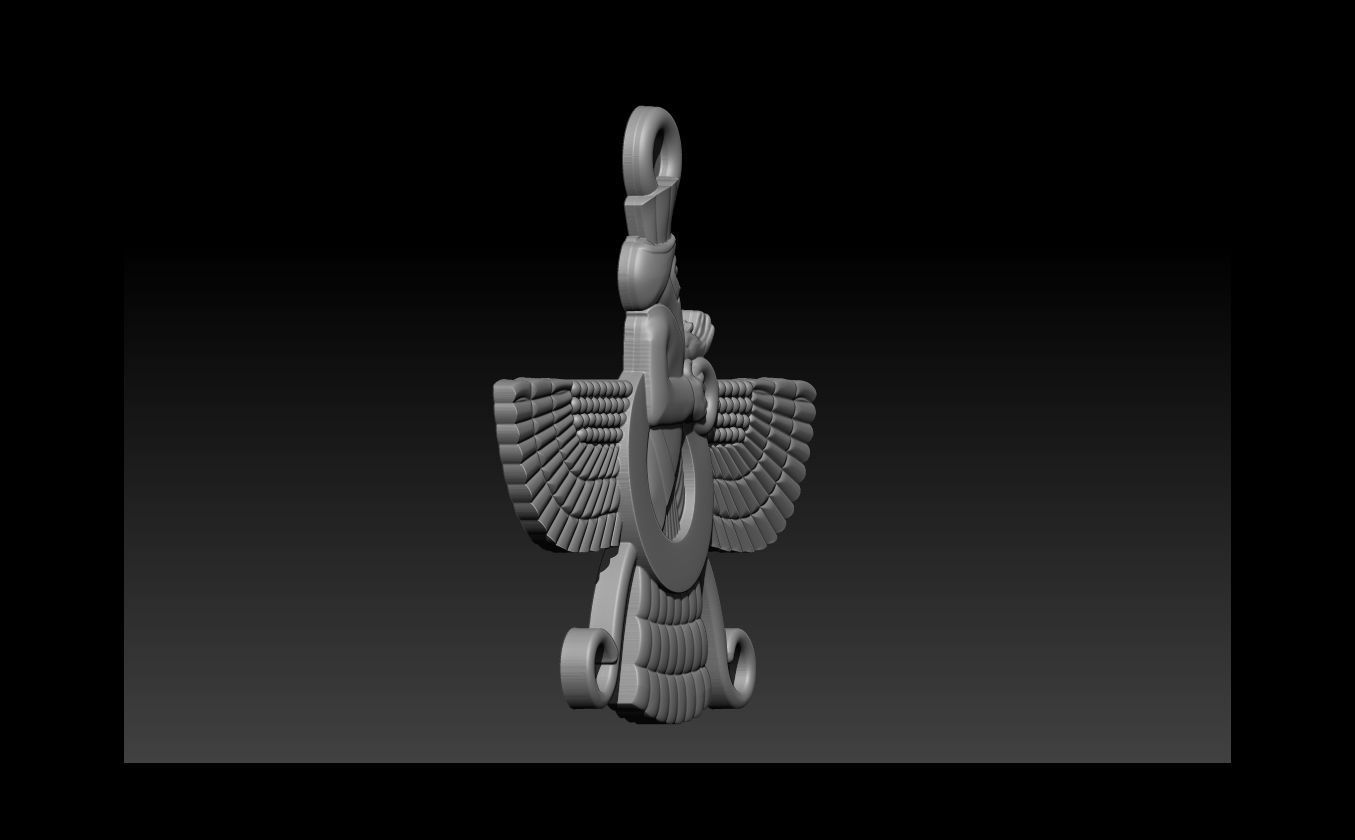 Jewelry Diamond Pendant 3D print model_20