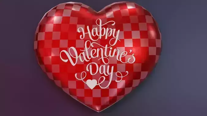 Heart Shaped Box Low-poly 3D model