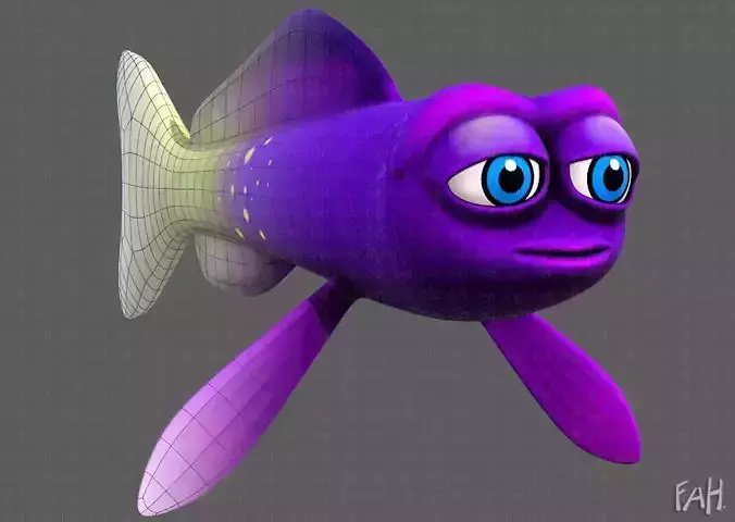 Fish V07 Low-poly 3D model