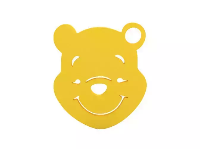 Keychain winnie pooh face