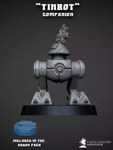 Tinbot star wars robot 3D print model