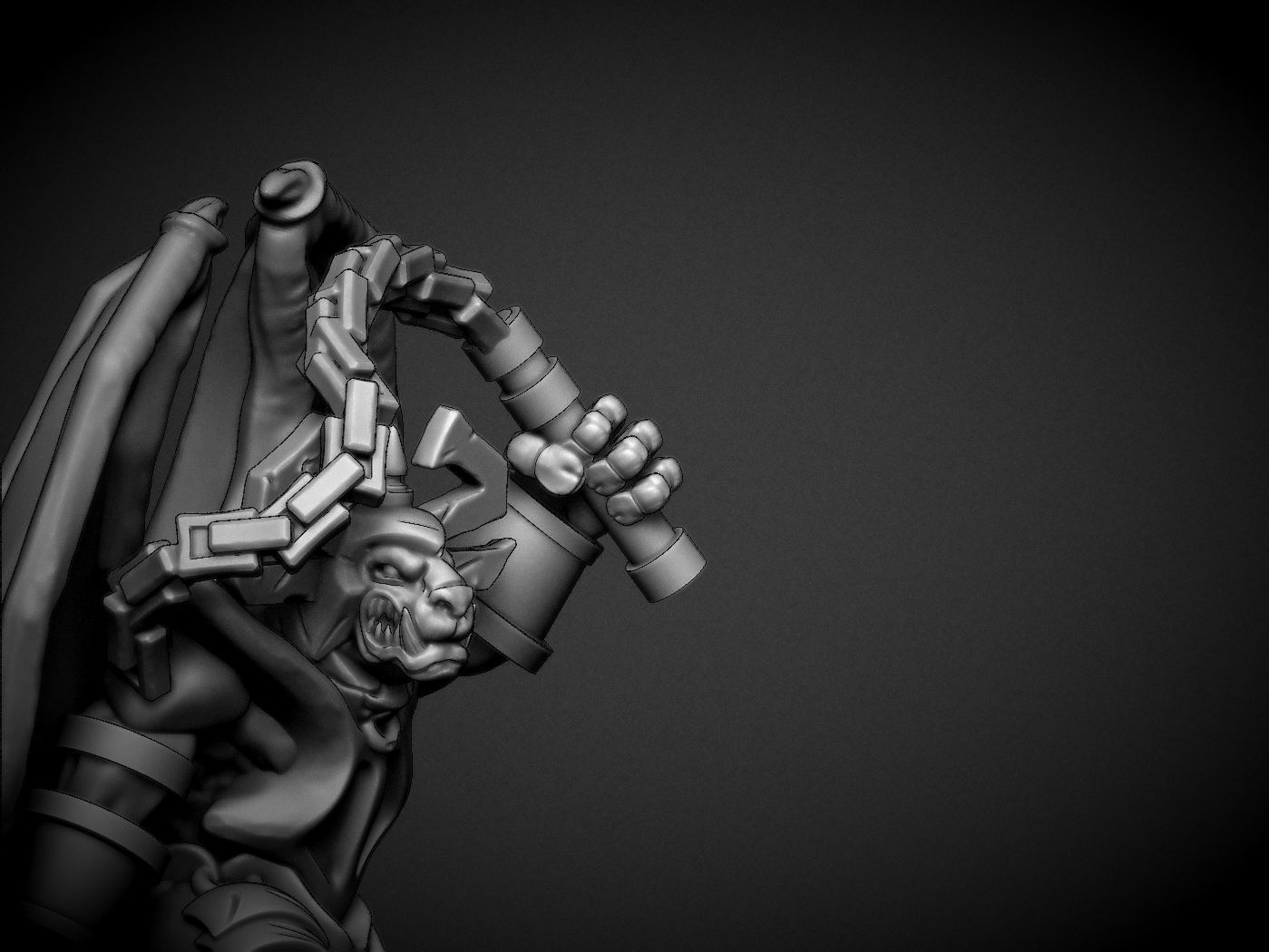 Dungeon Gargoyle 3D print model_2