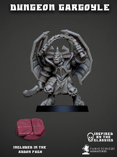 Dungeon Gargoyle 3D print model