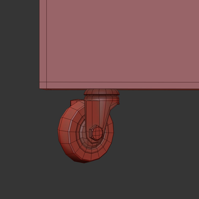 Folding Screen Gran Coromandel Red and Gold by Fornasetti Low-poly 3D model_11