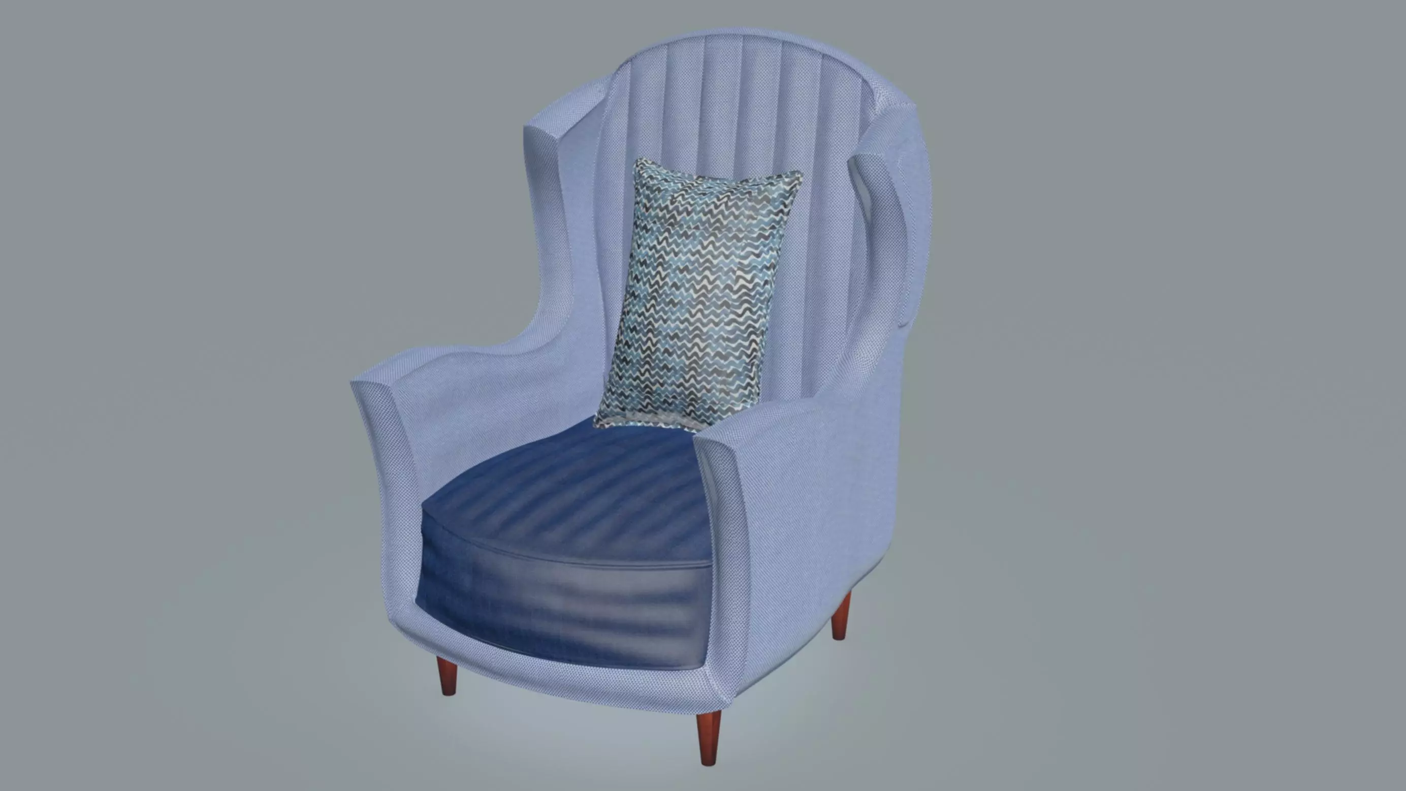 Qeen Lounge Chair 3D model