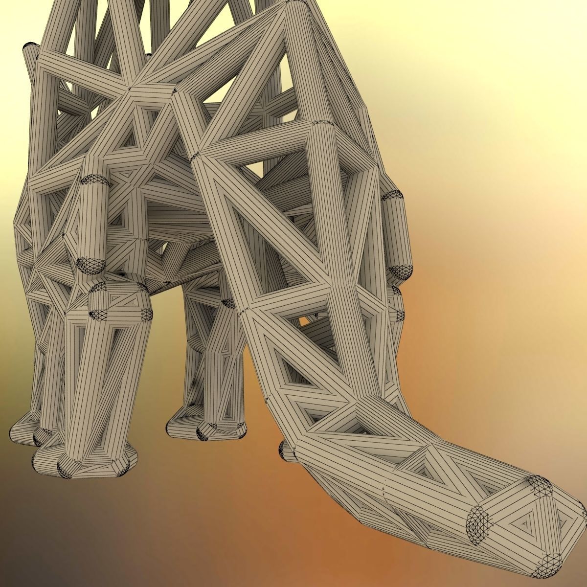 Aardvark Adult 3D print model_20