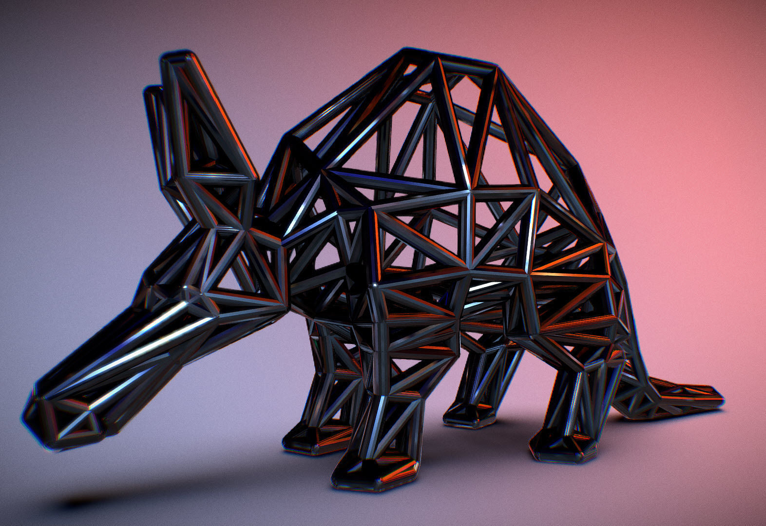 Aardvark Adult 3D print model_2