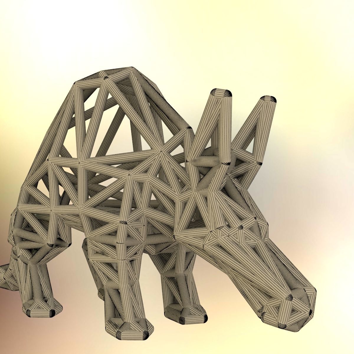 Aardvark Adult 3D print model_14