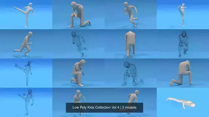 Low Poly Kids Collection Vol 4