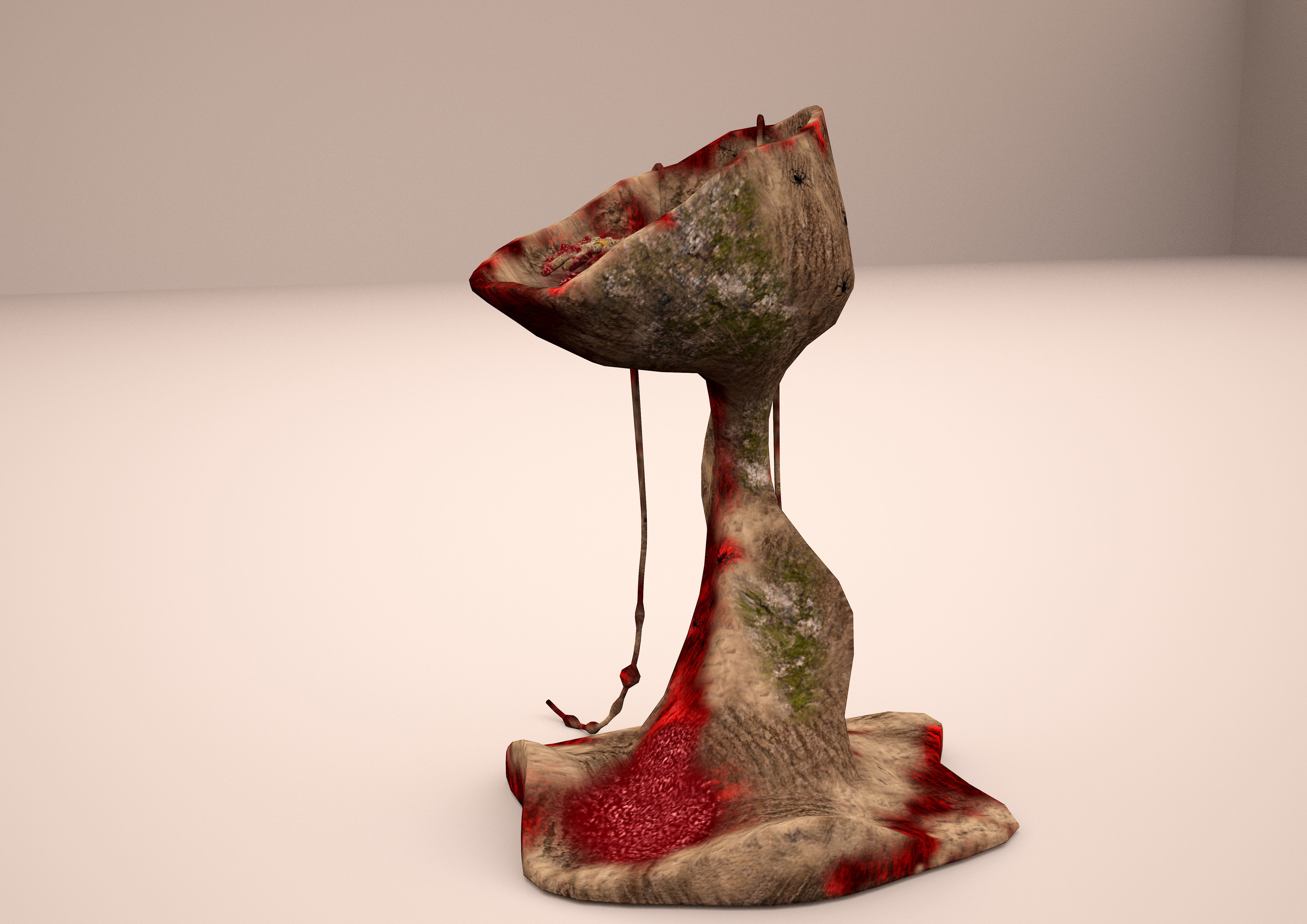  arm cut at ritual altar 3D model_2