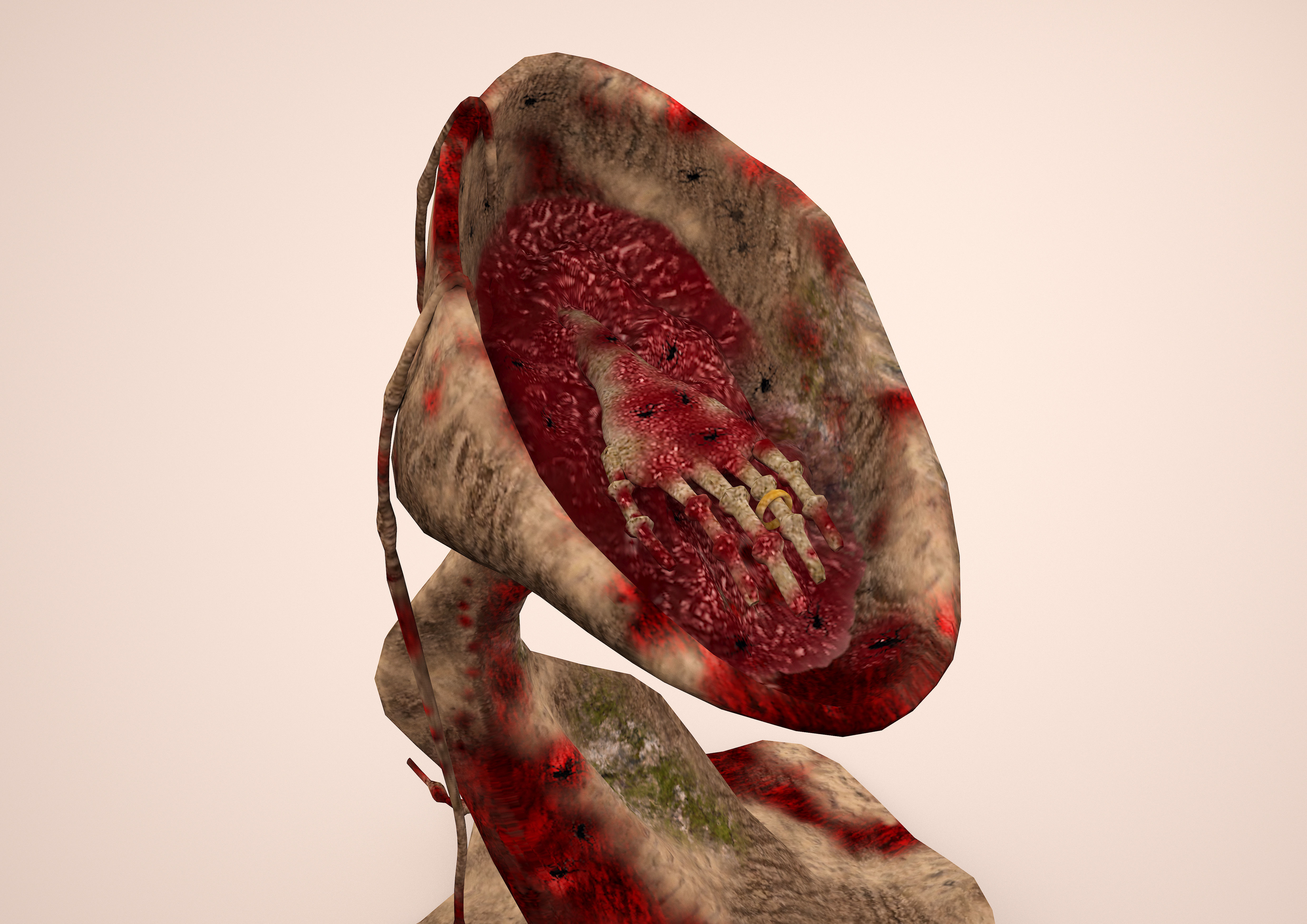  arm cut at ritual altar 3D model_1