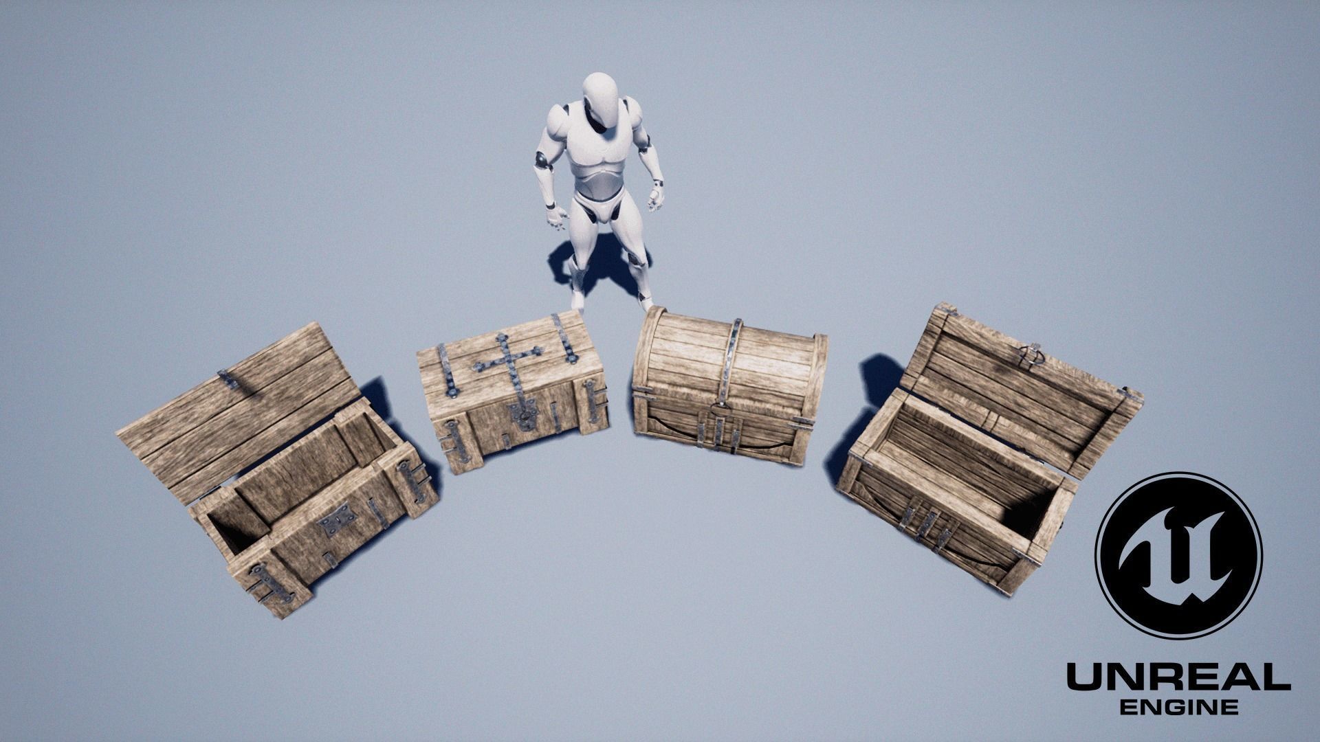 Medieval casual props  Low-poly 3D model_7