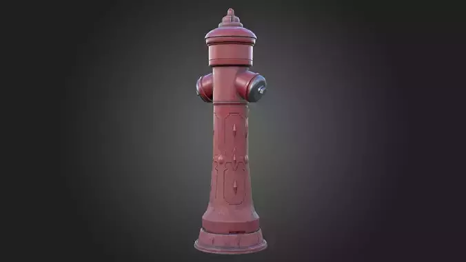 Street Red Fire Hydrant