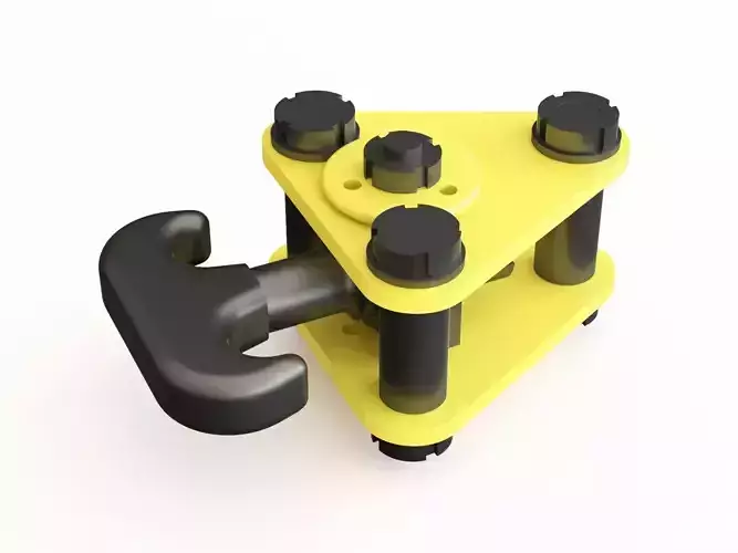 Crane hook 09 3D model