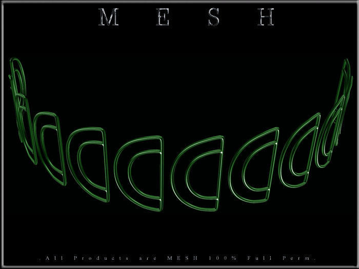 Half Circle Metal Chain Rings - Dozen - Curved  Low-poly 3D model_8