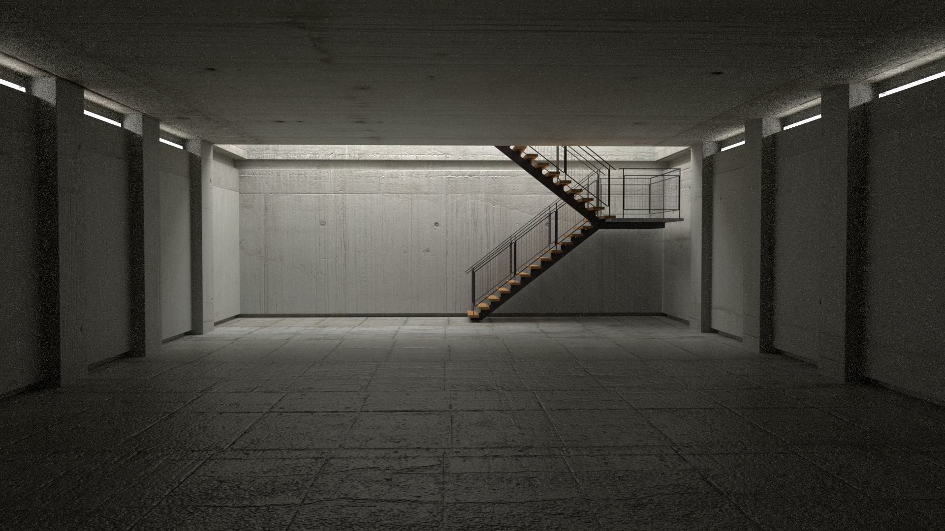 Empty Room  3D model_2