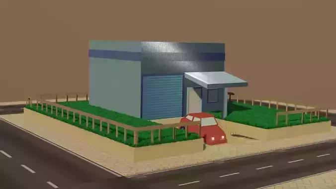 Simple House - Low Poly