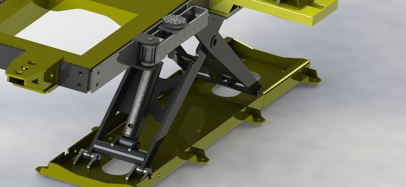 CAR chassis repair lift 3D model_2