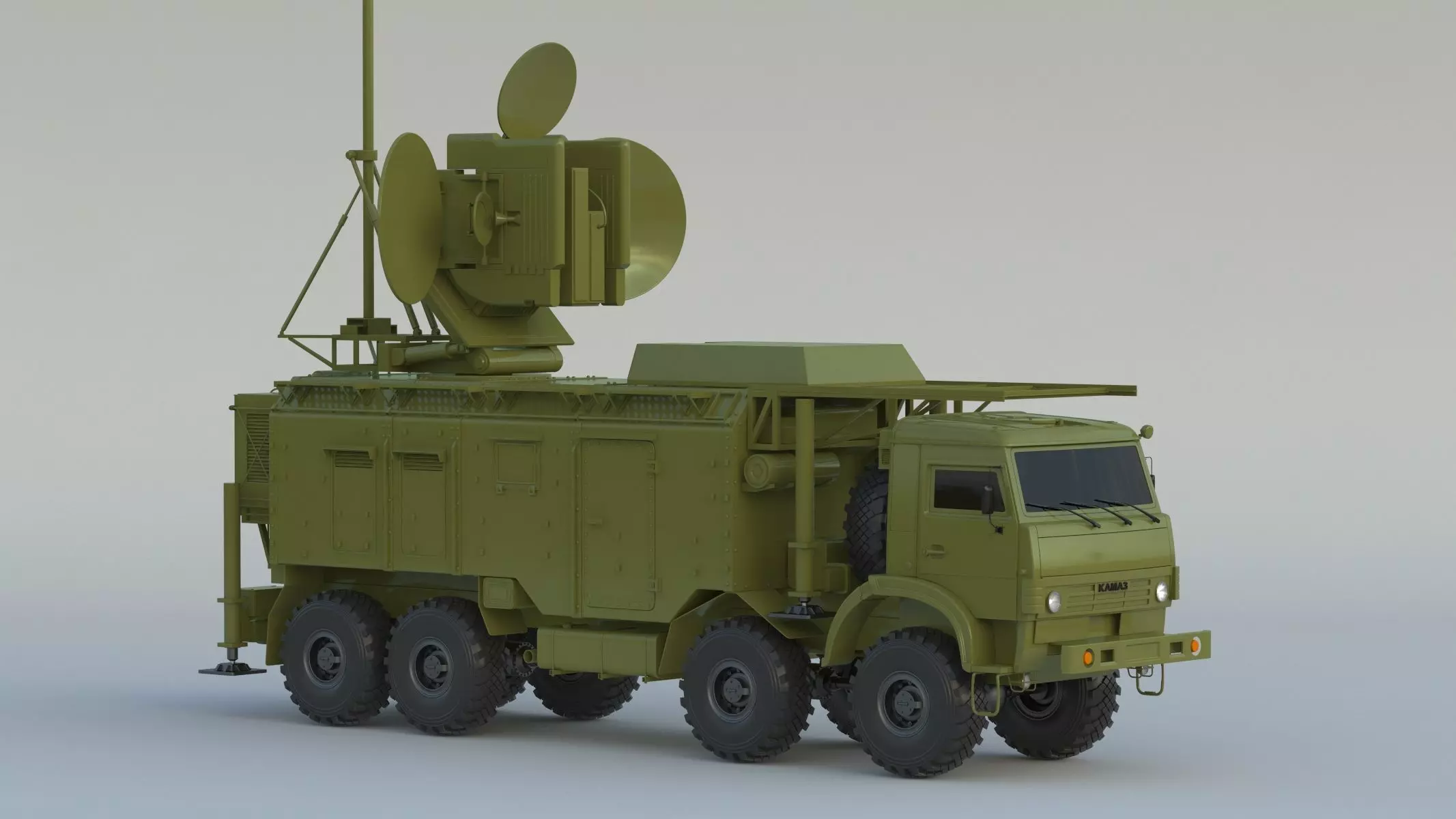 Krasukha Electronic Warfare System 3D model