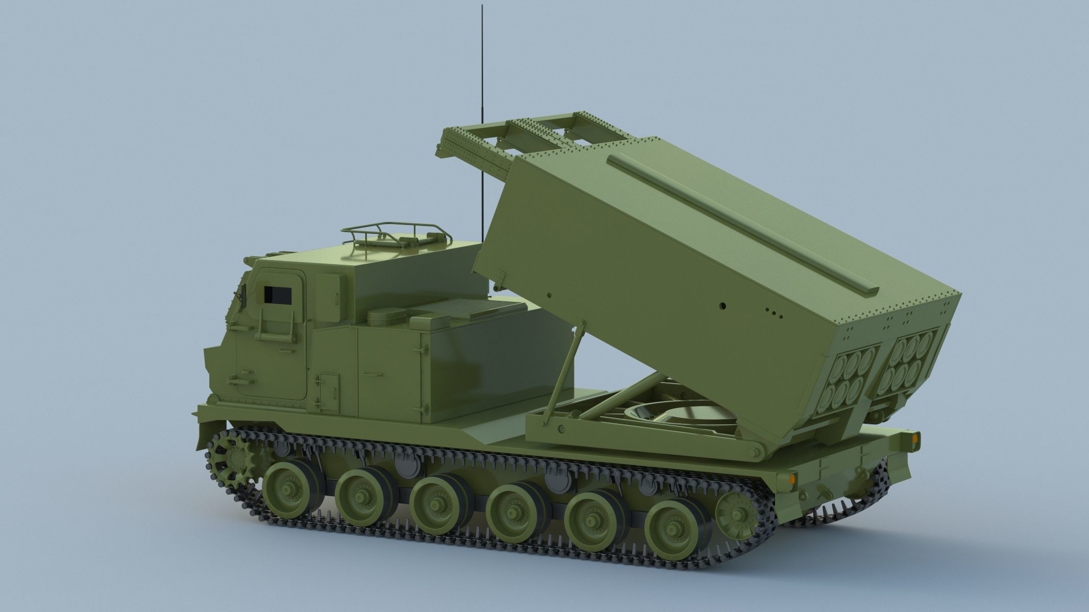 M270 Multiple Launch Rocket System 3D model_6