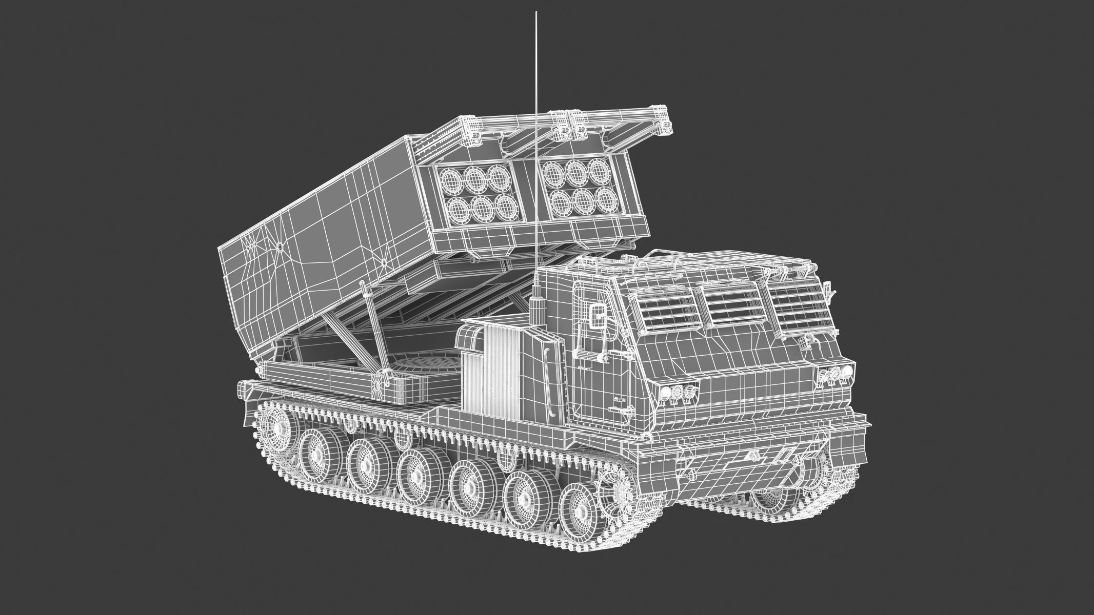 M270 Multiple Launch Rocket System 3D model_21
