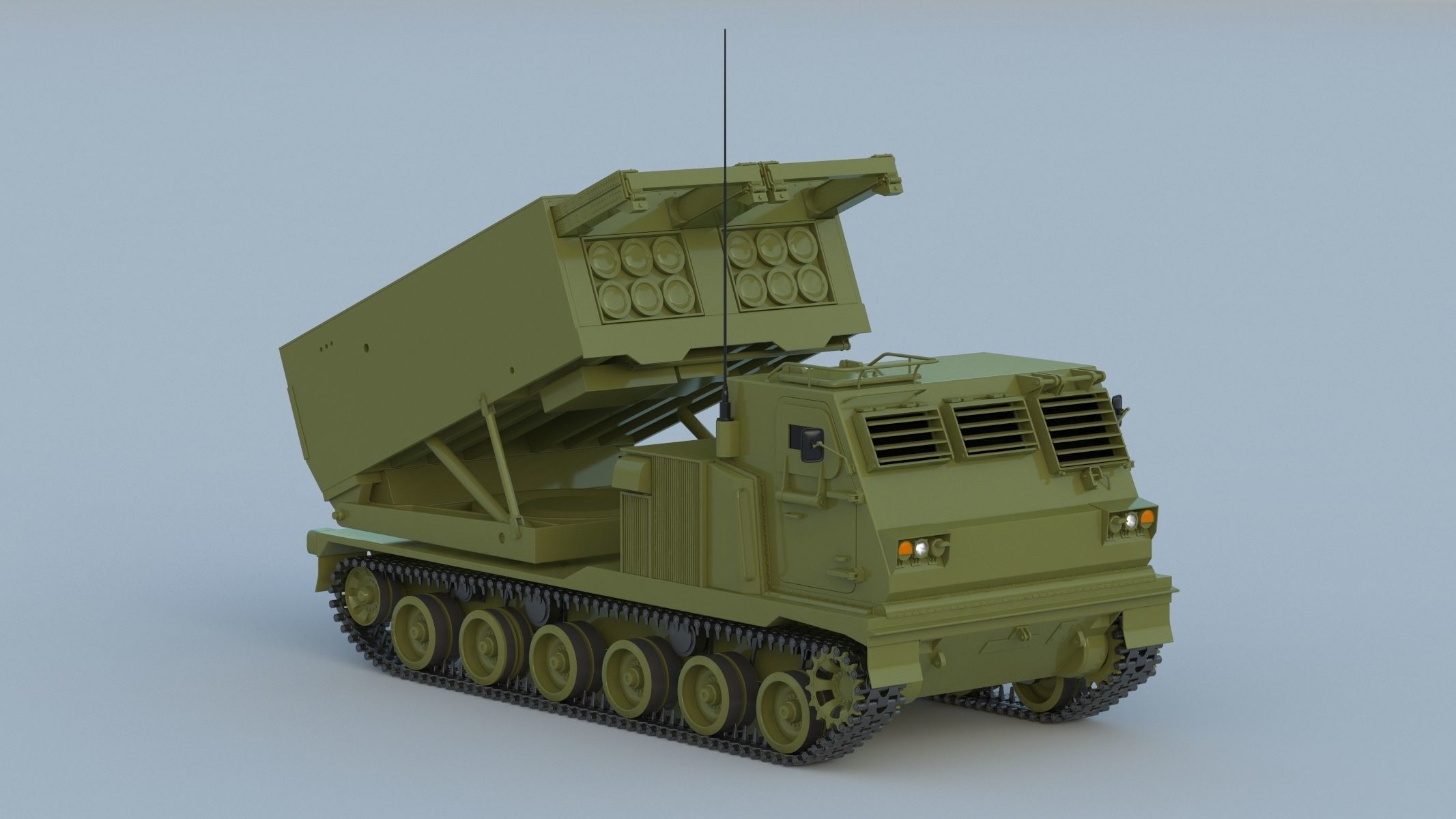 M270 Multiple Launch Rocket System 3D model_1