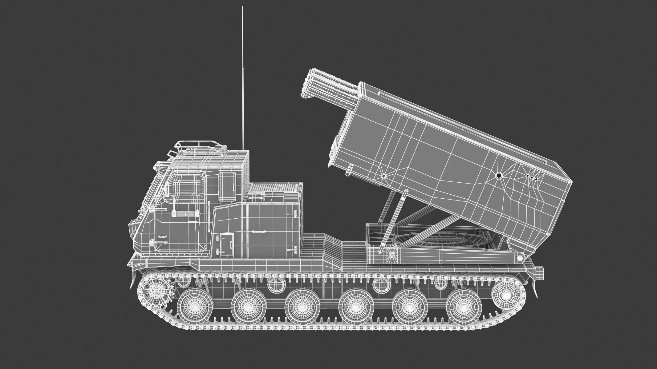 M270 Multiple Launch Rocket System 3D model_25