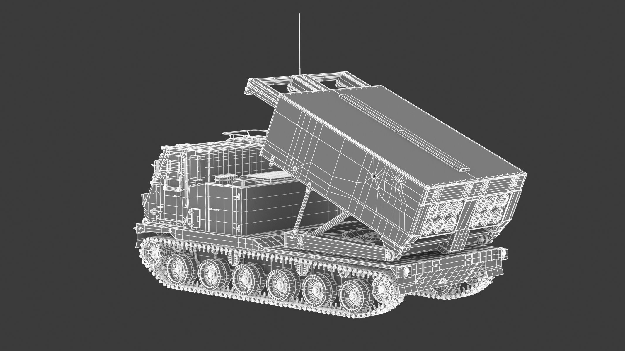 M270 Multiple Launch Rocket System 3D model_26