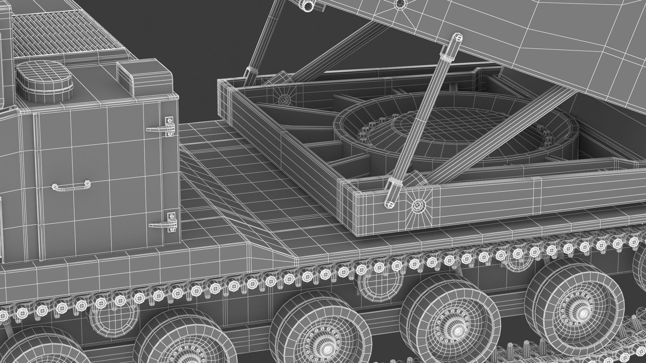 M270 Multiple Launch Rocket System 3D model_34