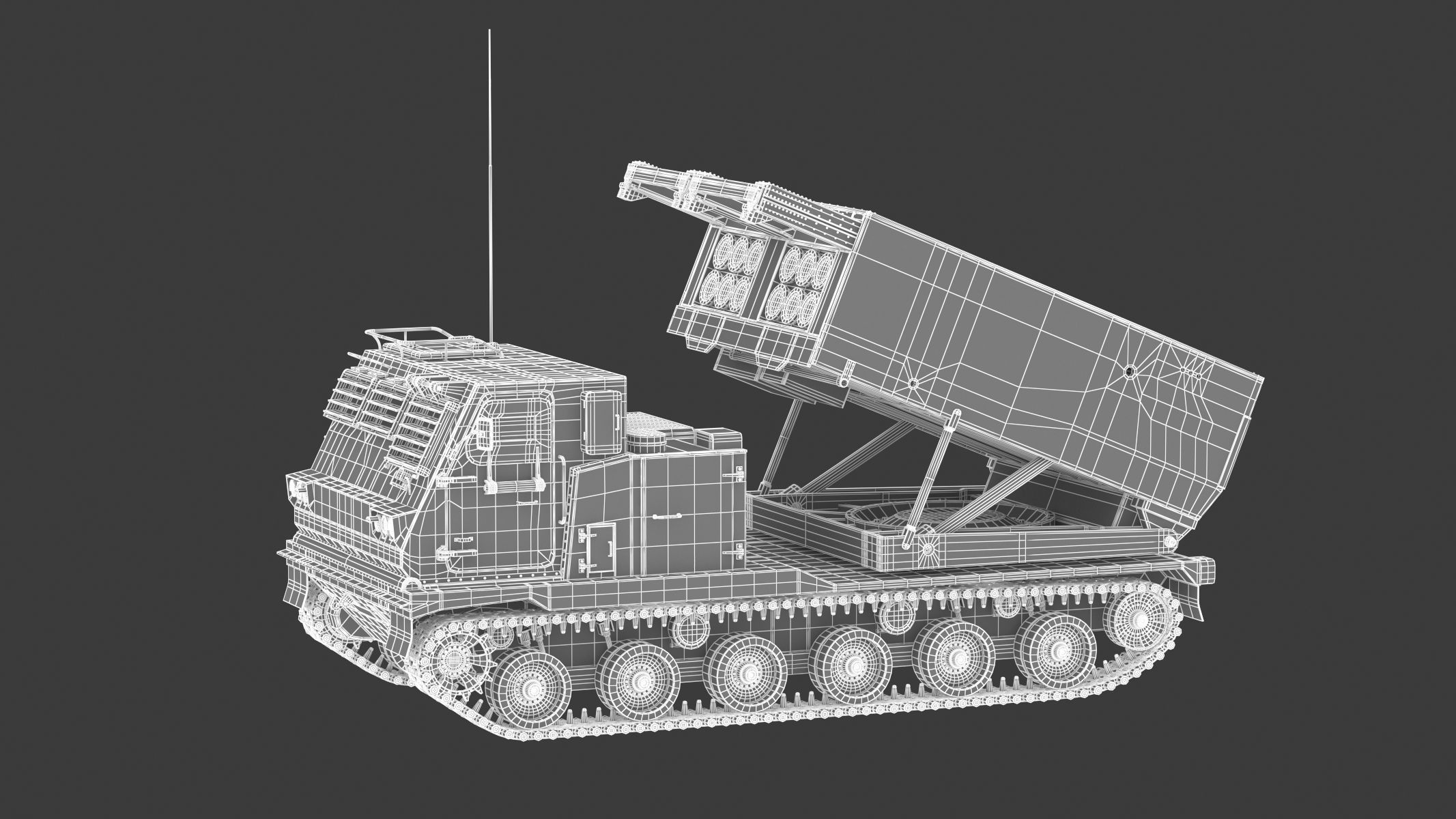 M270 Multiple Launch Rocket System 3D model_24