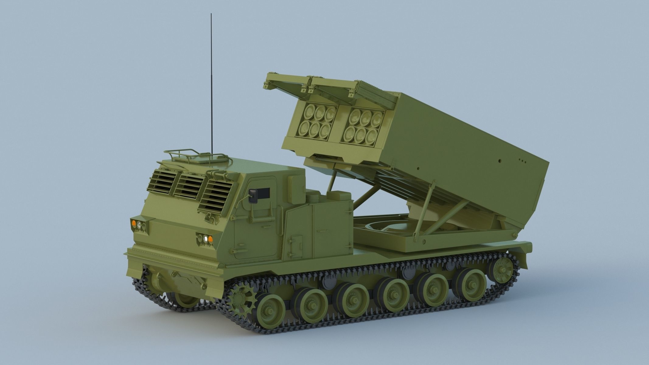 M270 Multiple Launch Rocket System 3D model_4
