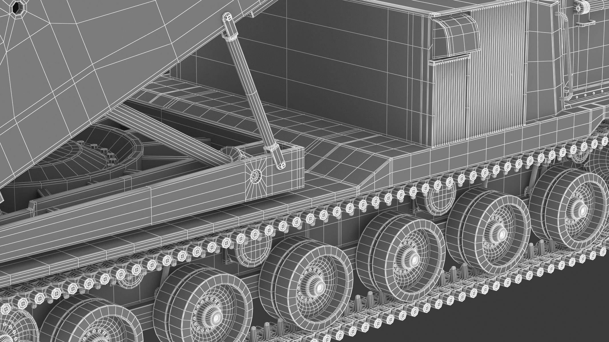 M270 Multiple Launch Rocket System 3D model_38