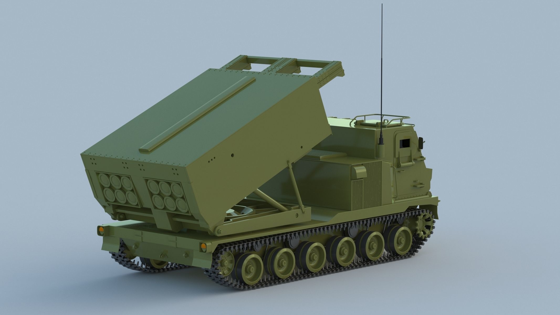 M270 Multiple Launch Rocket System 3D model_9