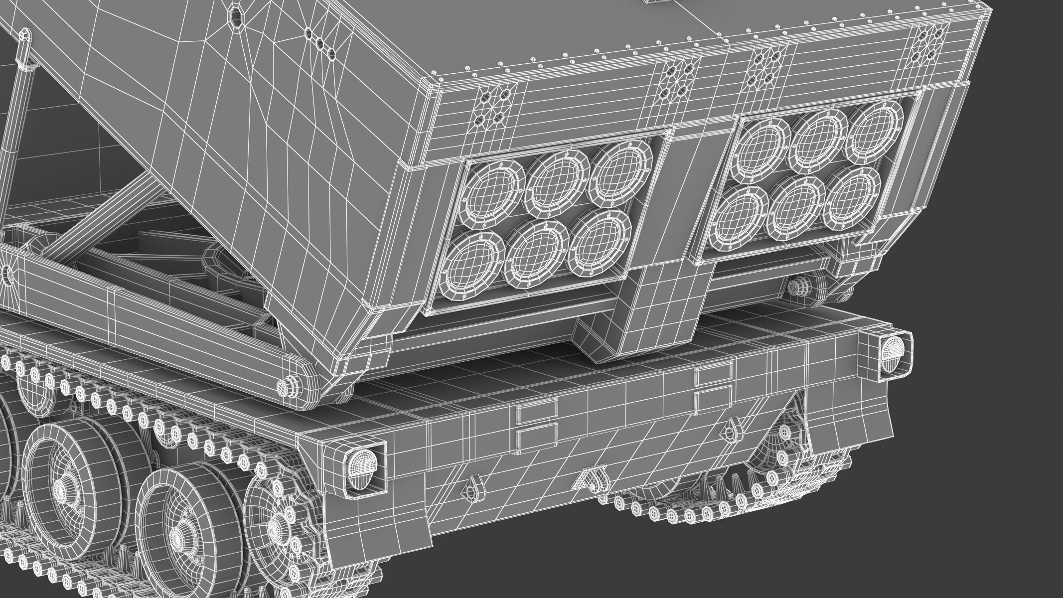 M270 Multiple Launch Rocket System 3D model_36