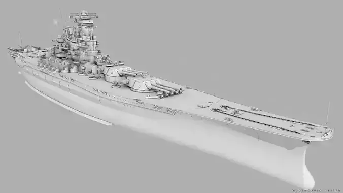 BATTLESHIP YAMATO 3D model