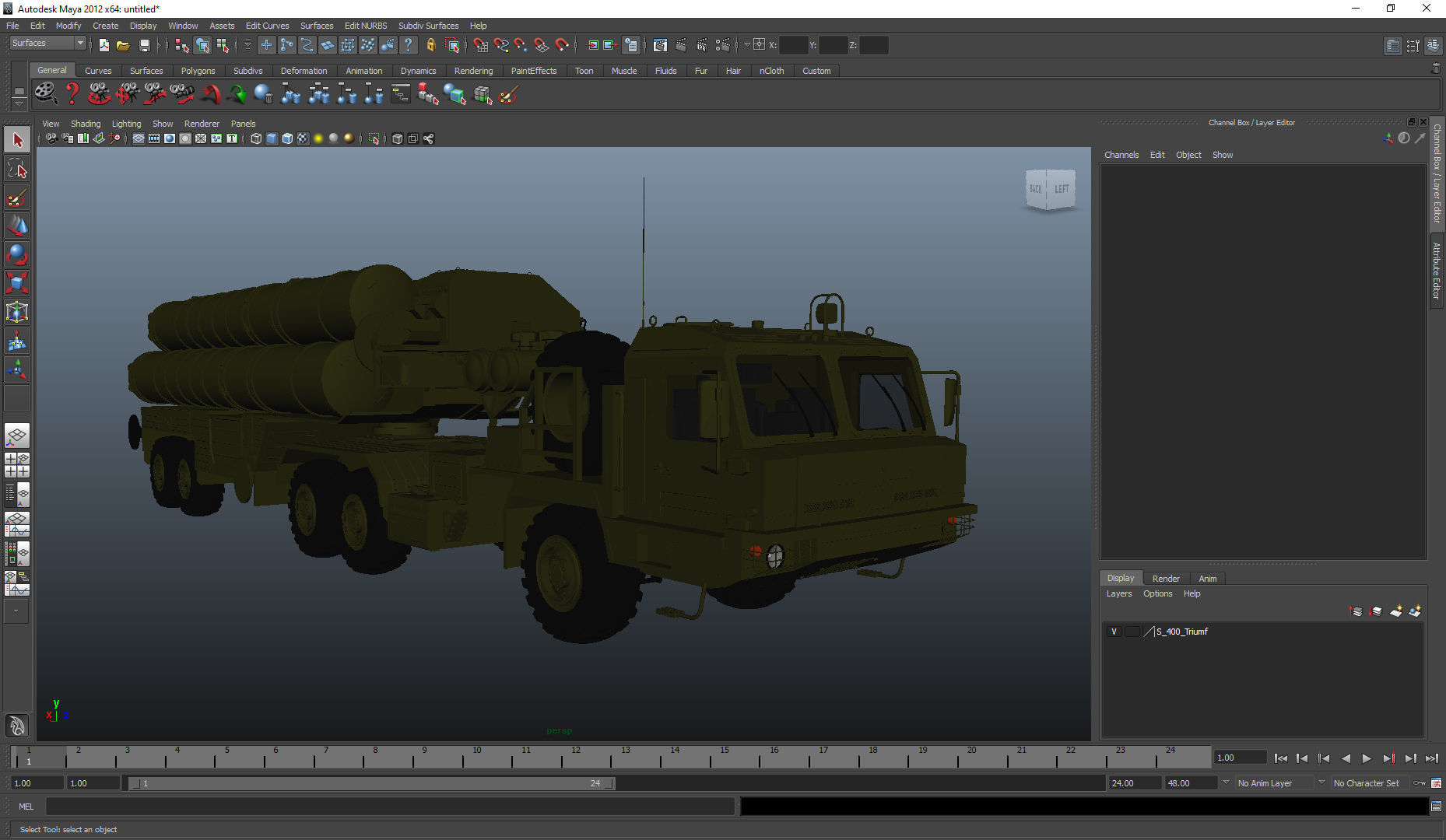 S-400 Missile System S-400 Triumf  SA-21 3D model_42