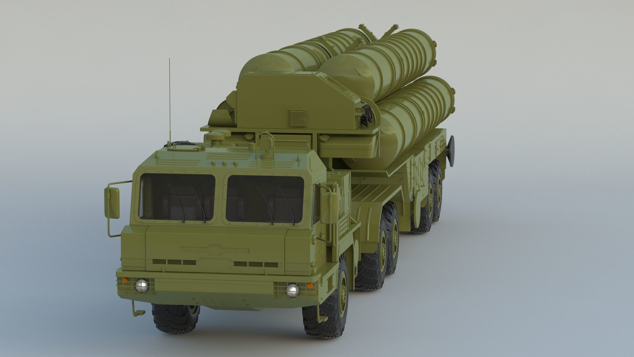 S-400 Missile System S-400 Triumf  SA-21 3D model_9