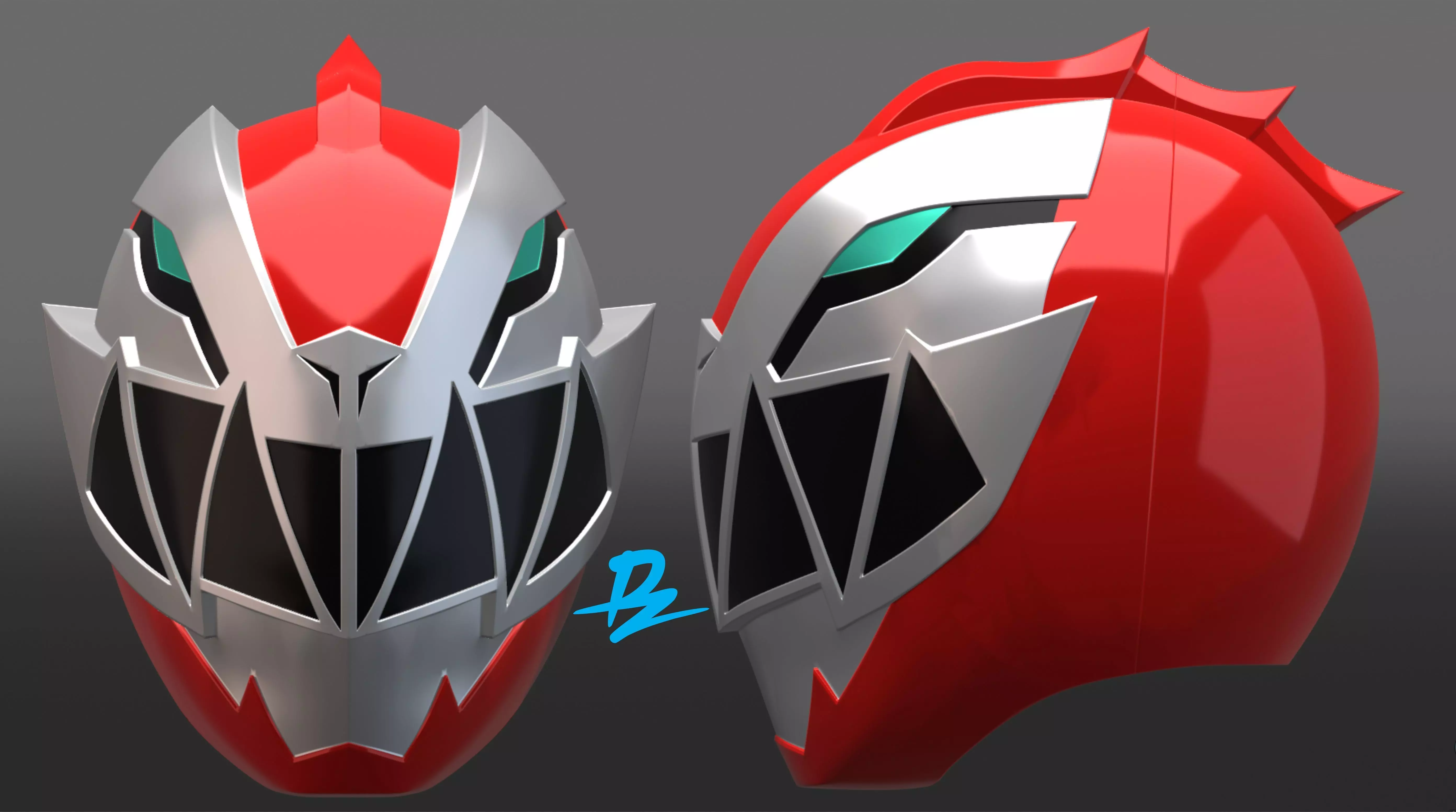 Ryusoulger Red 3D print model_0