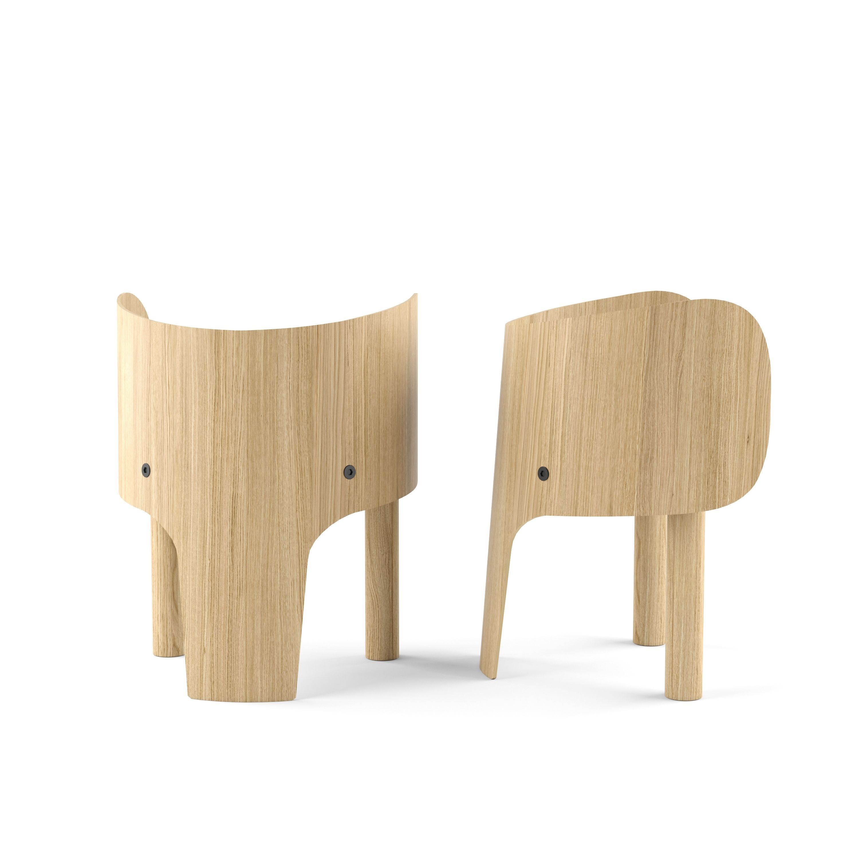 MARC VENOT Elephant Chair and Table 3D model_2