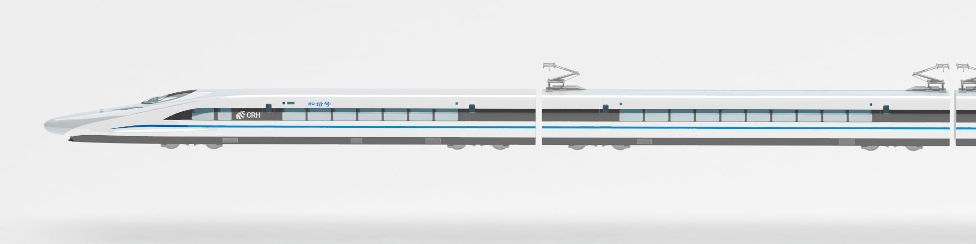 Bullet train 3D model_2