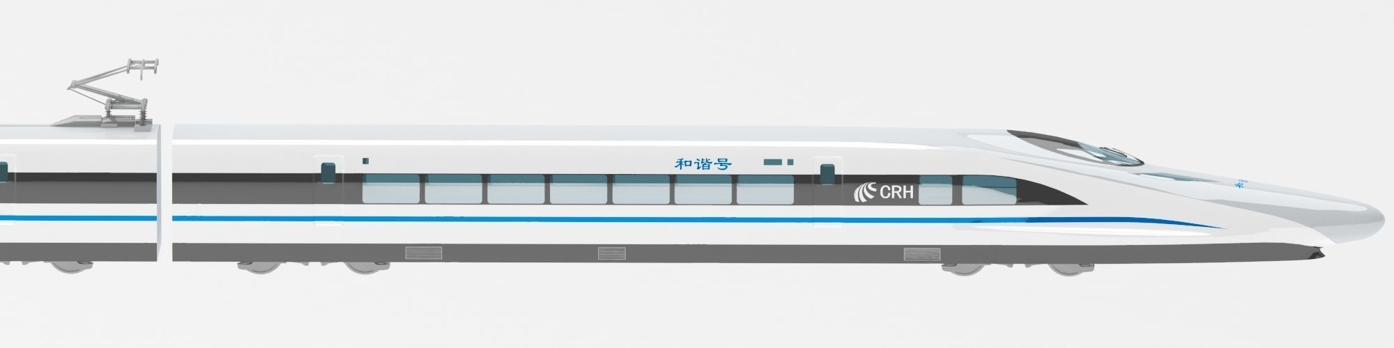 Bullet train 3D model_4