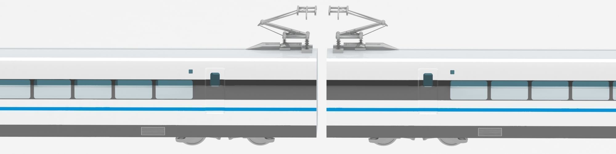 Bullet train 3D model_3