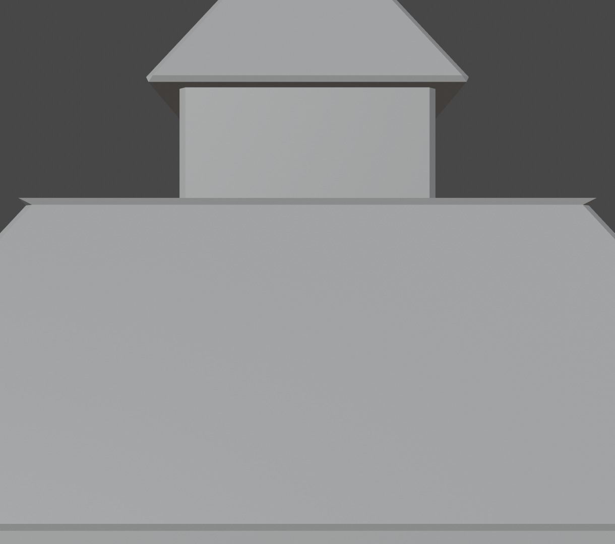 Pyramidal Structure Beveled Low-poly 3D model_4