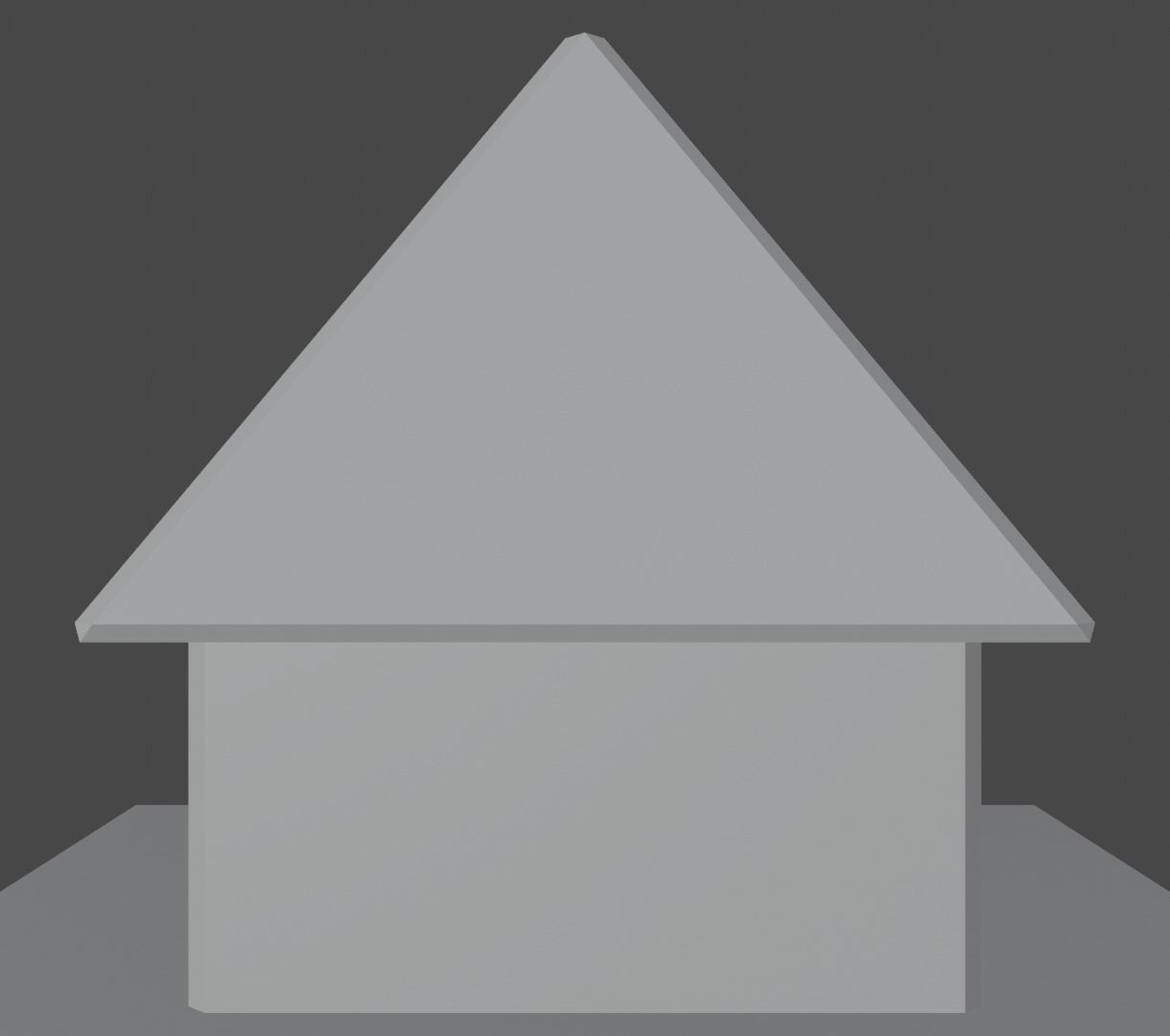 Pyramidal Structure Beveled Low-poly 3D model_3