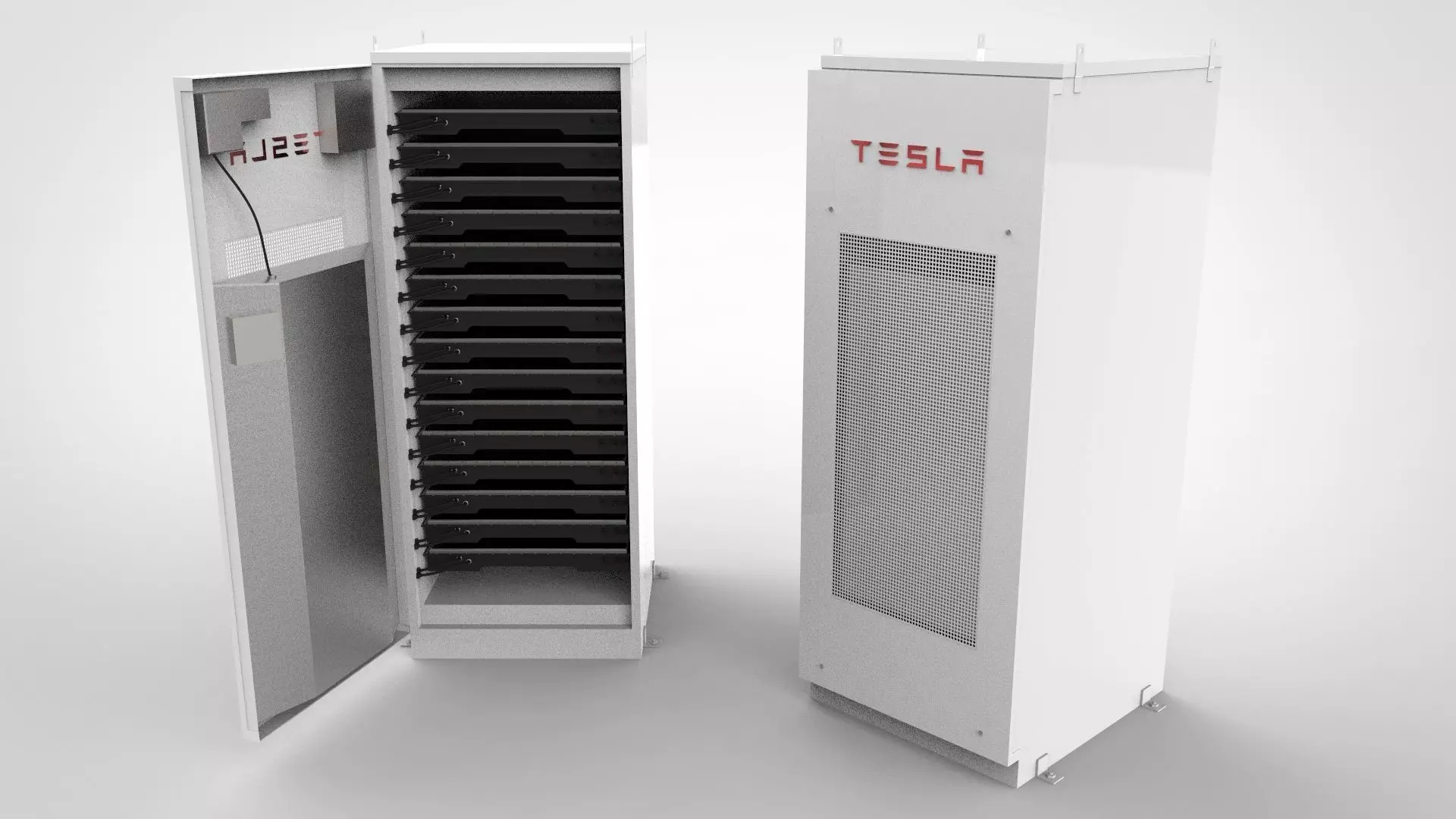 Tesla Powerpack 3D model_0