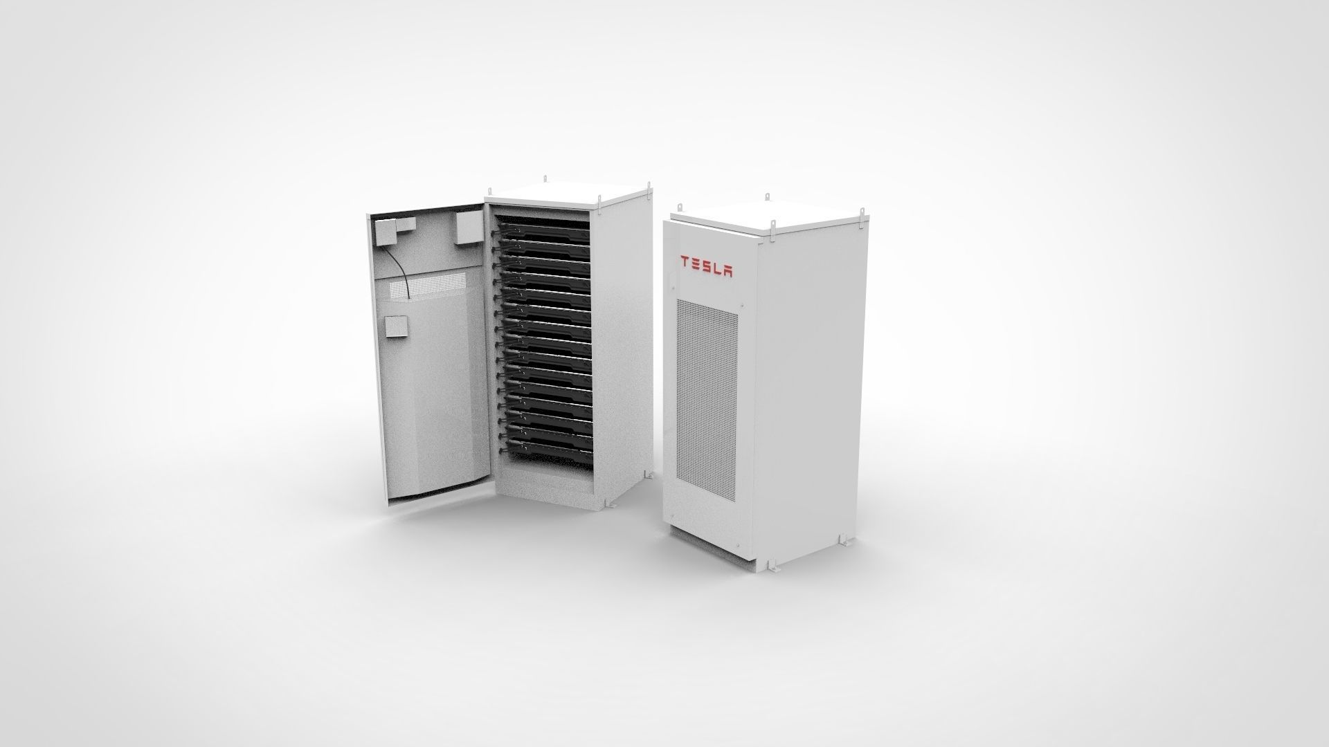 Tesla Powerpack 3D model_2