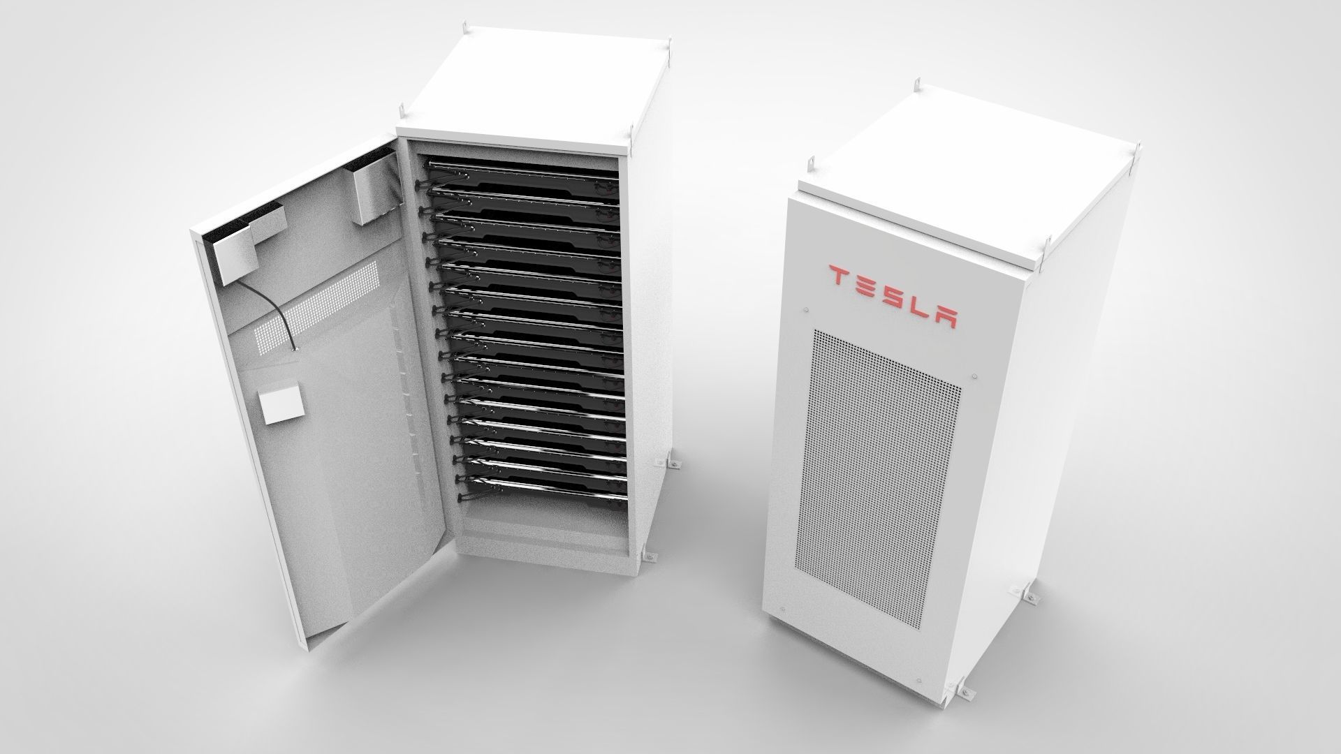 Tesla Powerpack 3D model_6