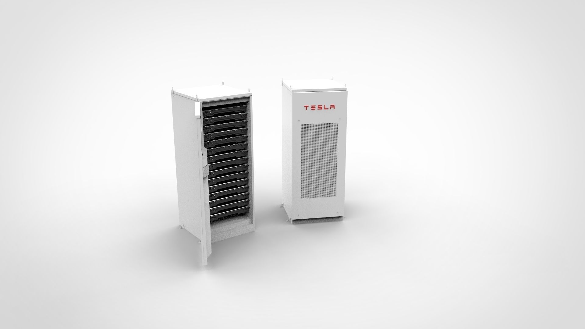 Tesla Powerpack 3D model_4