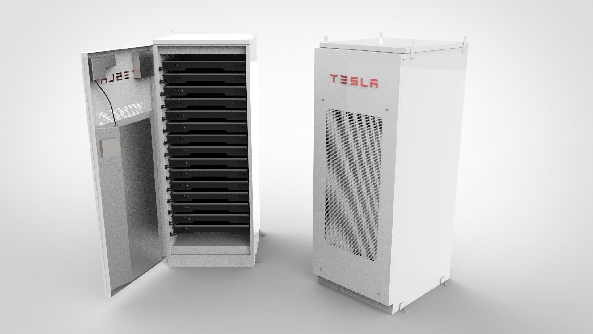 Tesla Powerpack 3D model_1